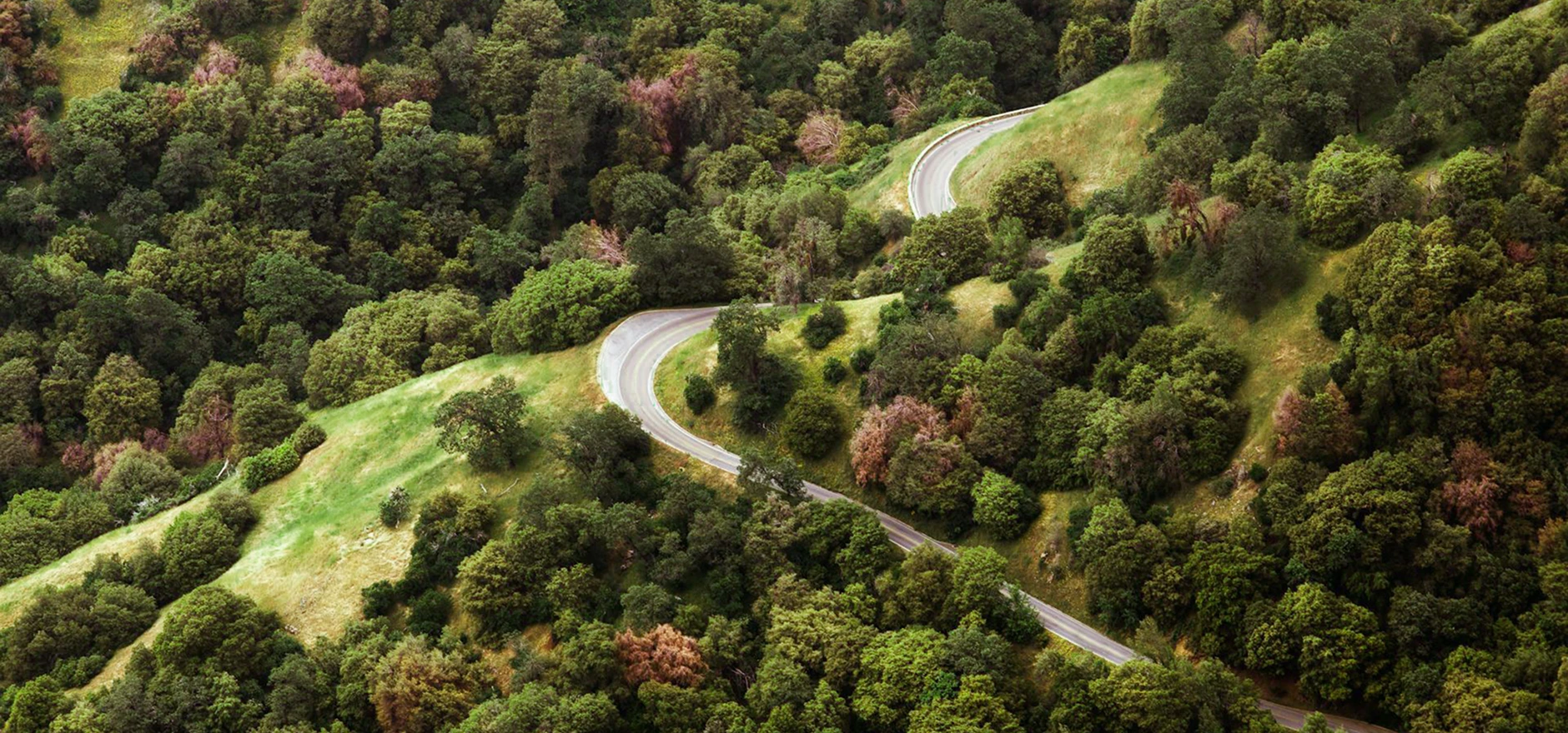 Terrain-aware property access road visualization.