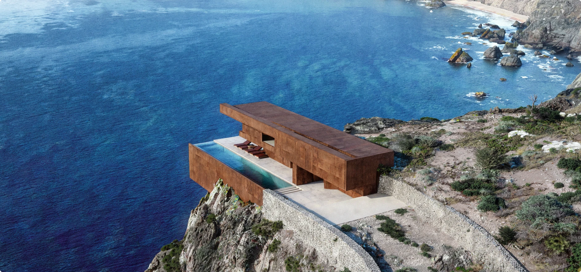 Refined coastal source photo with improved clarity and presentation quality.